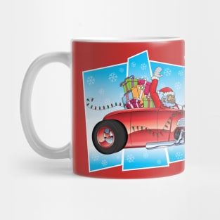 Santa Hot Rod Mug